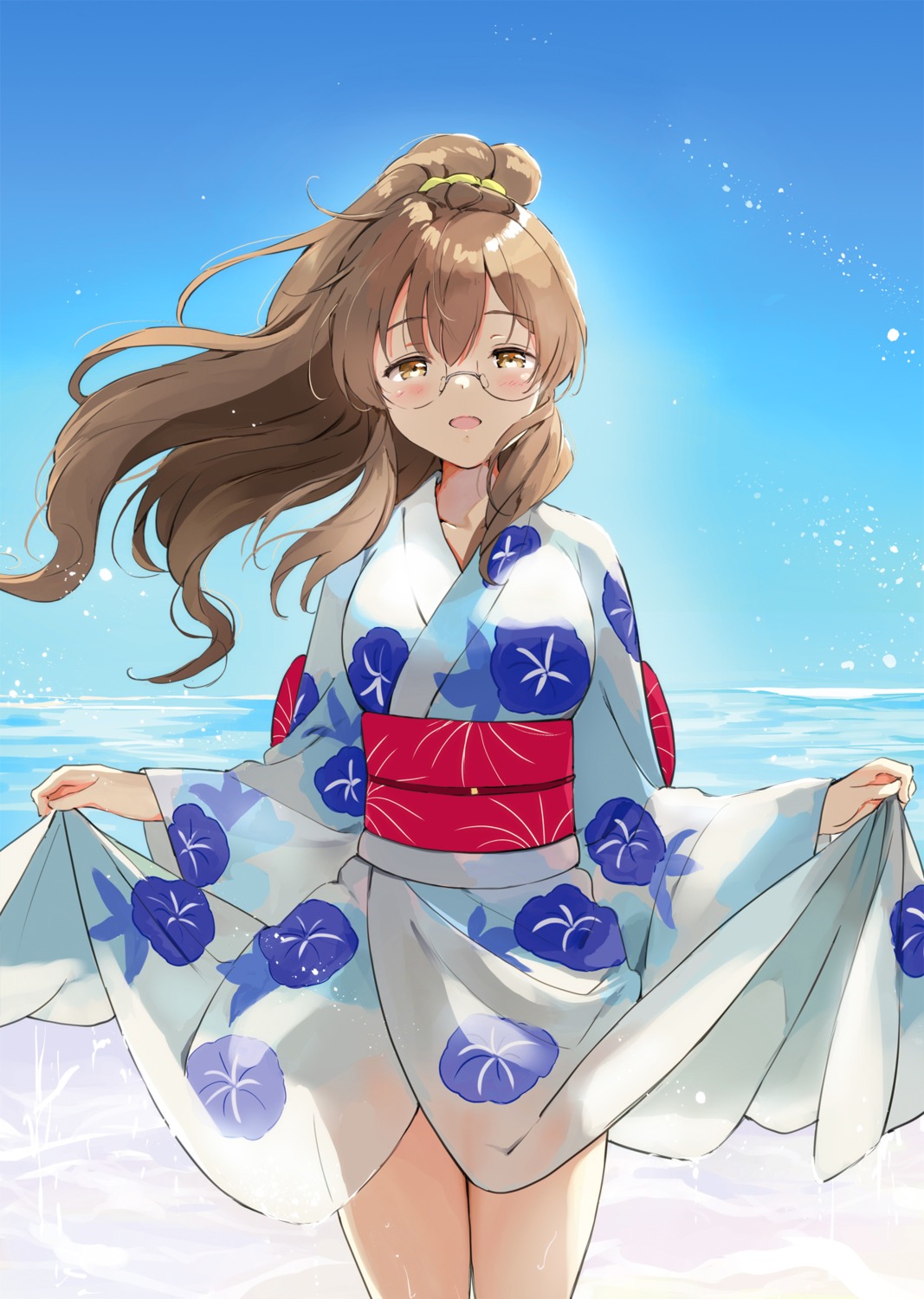 futaba_rio megane see_through seishun_buta_yarou tsukako yukata