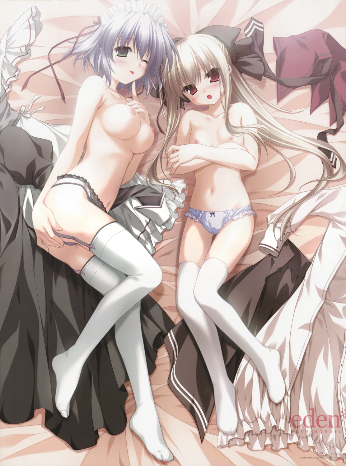 chikotam eden elica garter_belt loli minori nipples pantsu possible_duplicate sion stockings thighhighs topless