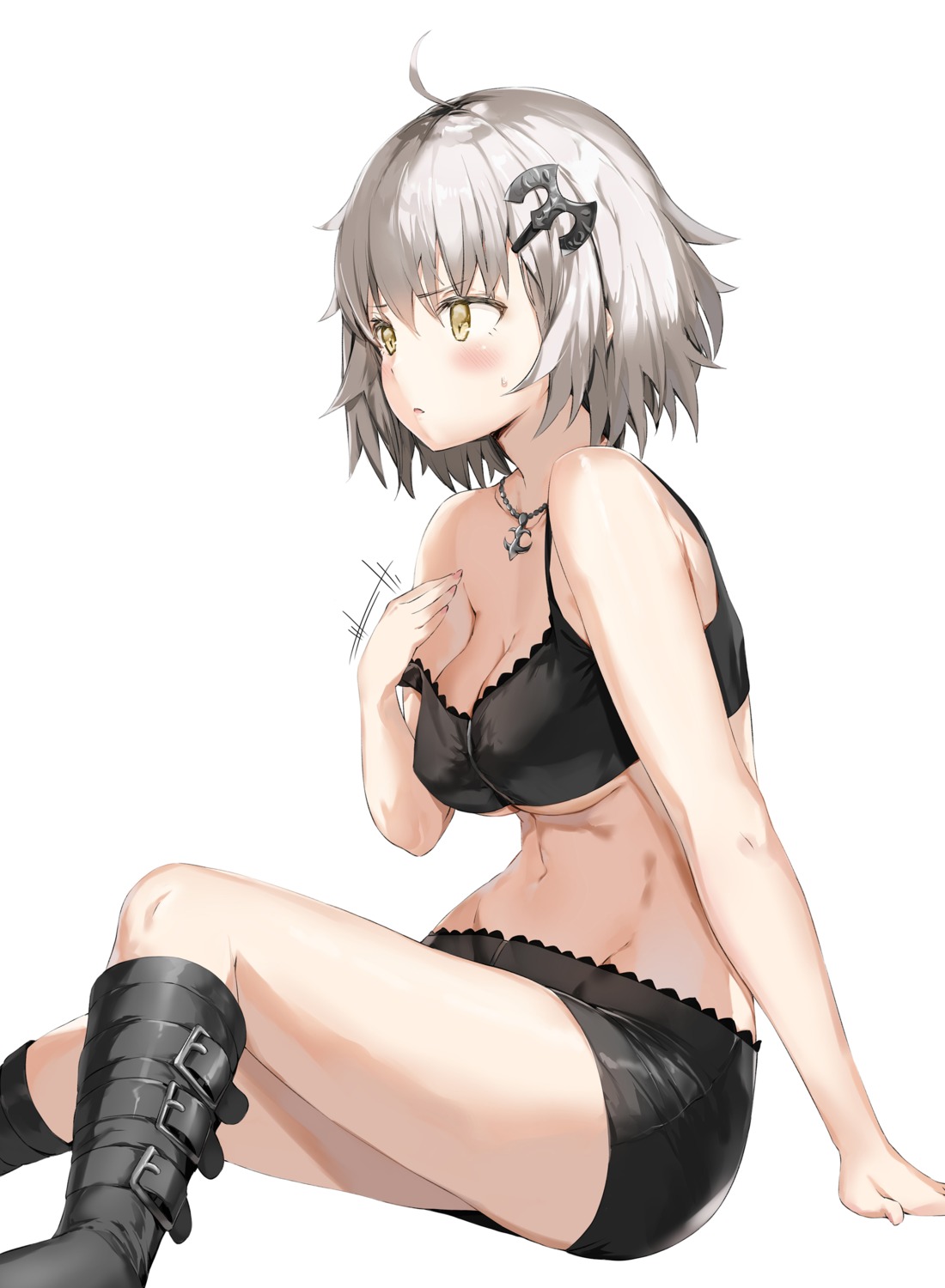 bra cleavage fate/grand_order jeanne_d'arc jeanne_d'arc_(alter)_(fate) pixel_(yuxian) underboob