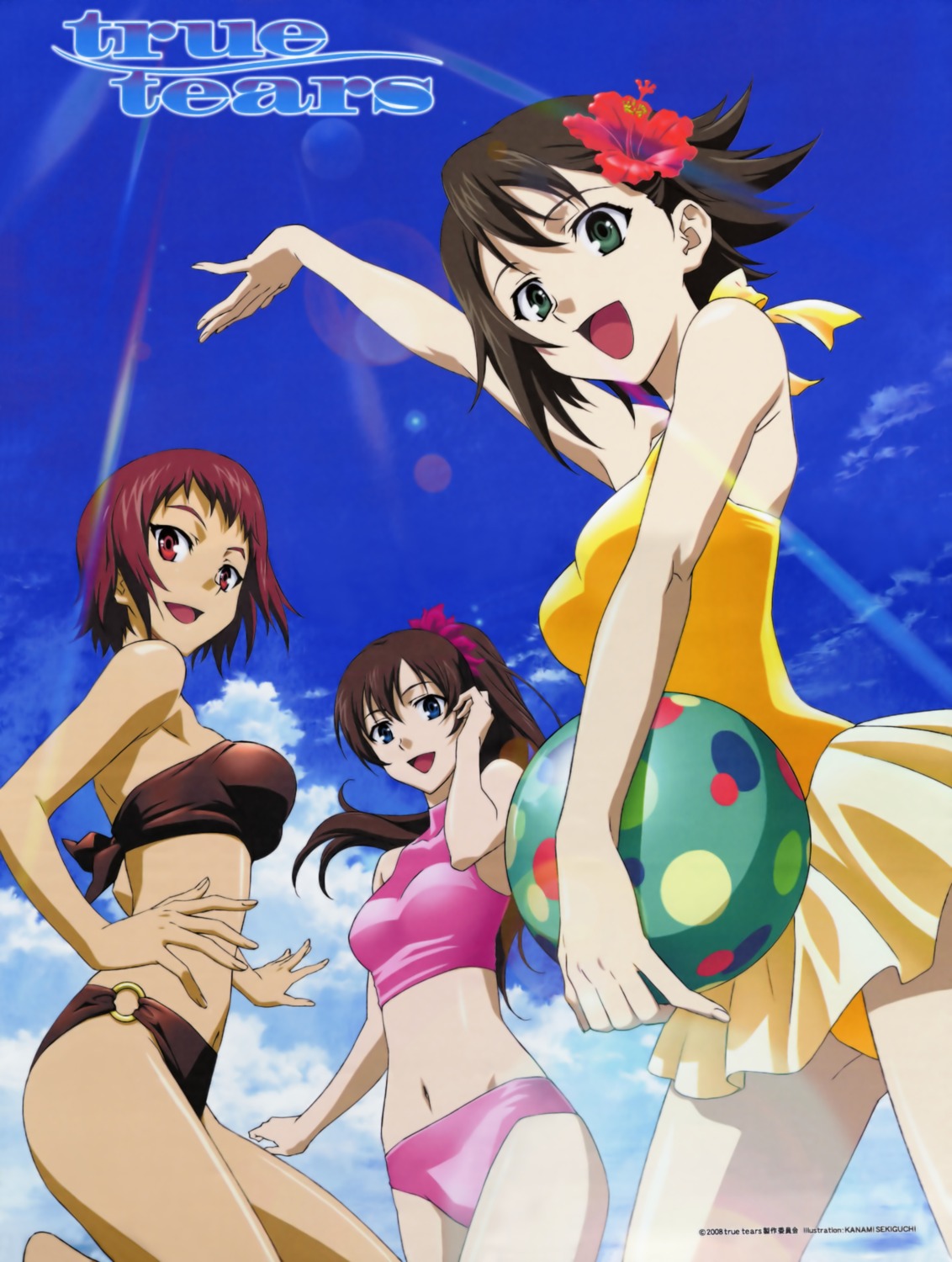 ando_aiko bikini isurugi_noe sekiguchi_kanami swimsuits true_tears yuasa_hiromi