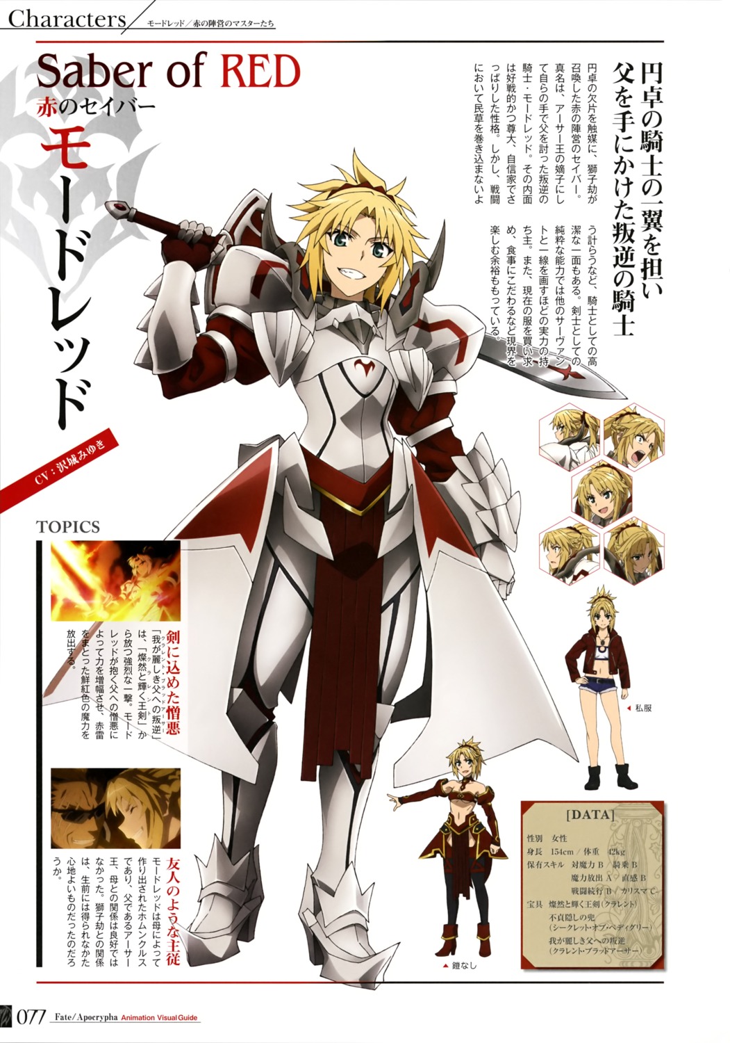 Fate Apocrypha Fate Stay Night Armor Character Design Expression Profile Page Sword 5547 Yande Re