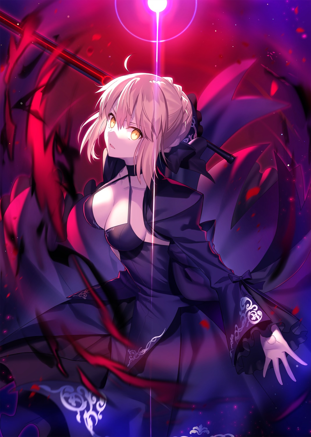 dress fate/grand_order fuyuki_(neigedhiver) saber saber_alter sword