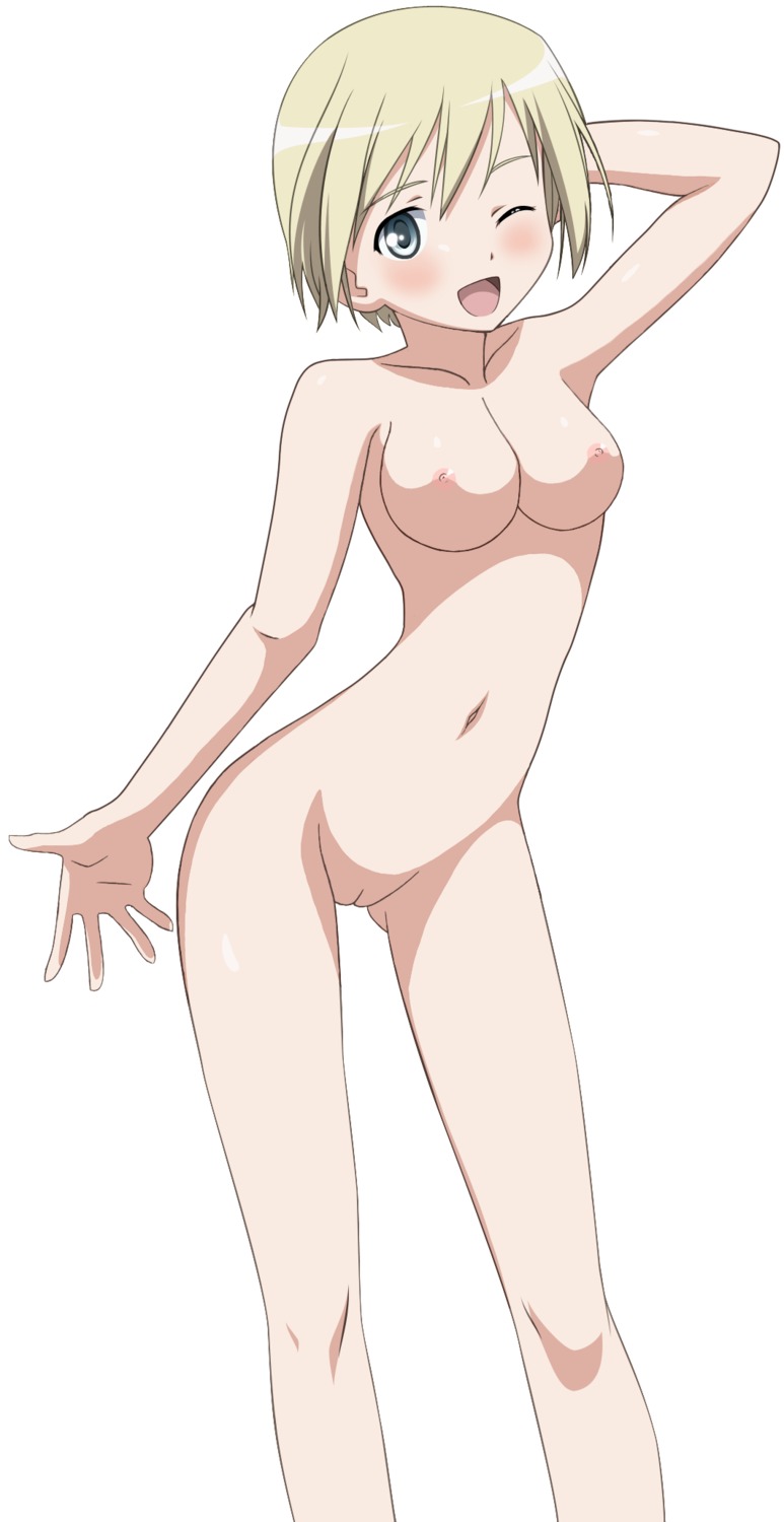 erica_hartmann naked nipples pussy strike_witches uncensored vector_trace