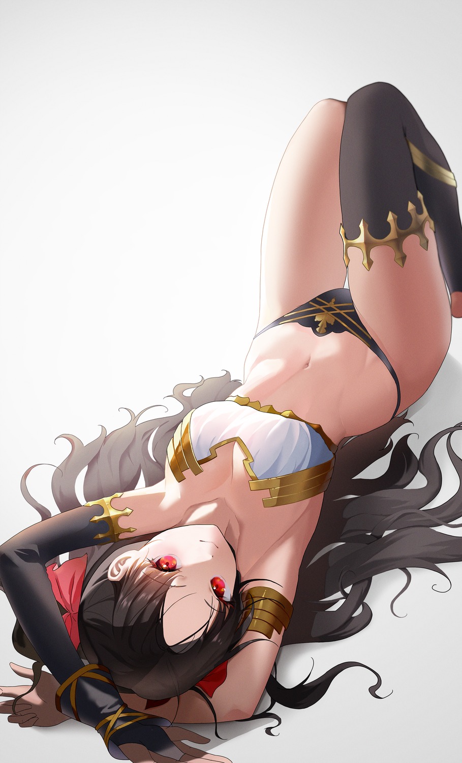 atom_mtoa bikini_armor cleavage fate/grand_order ishtar_(fate/grand_order) thighhighs