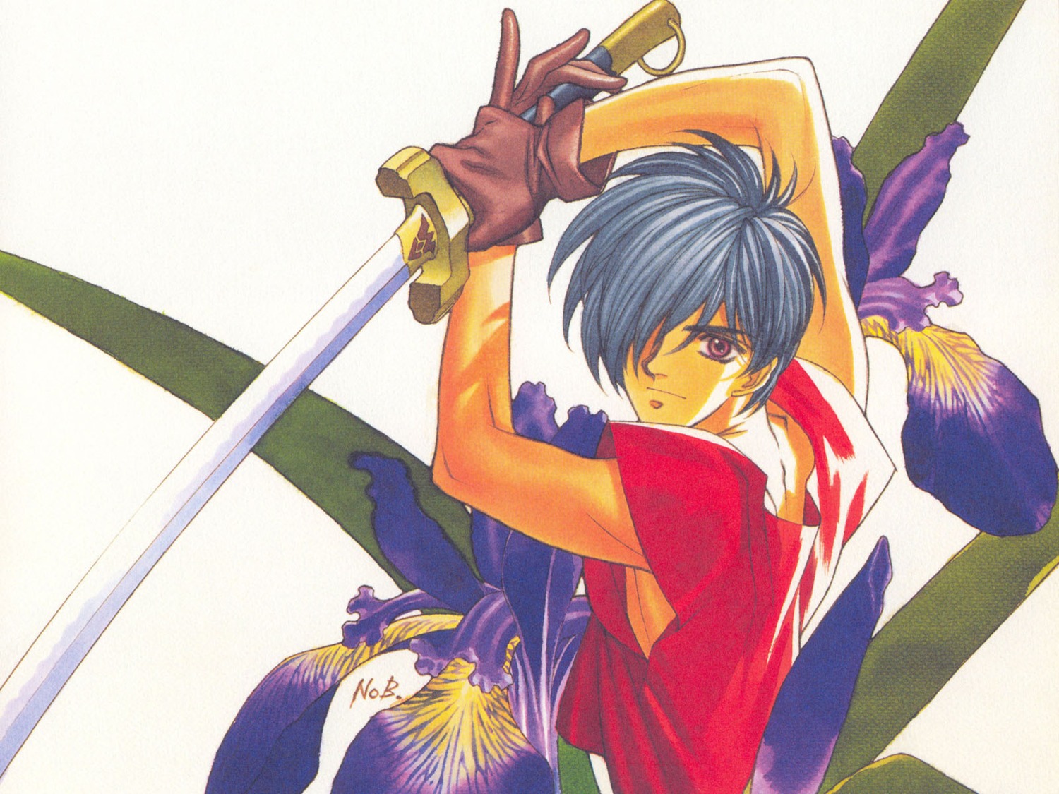 escaflowne male van_fanel wallpaper yuki_nobuteru