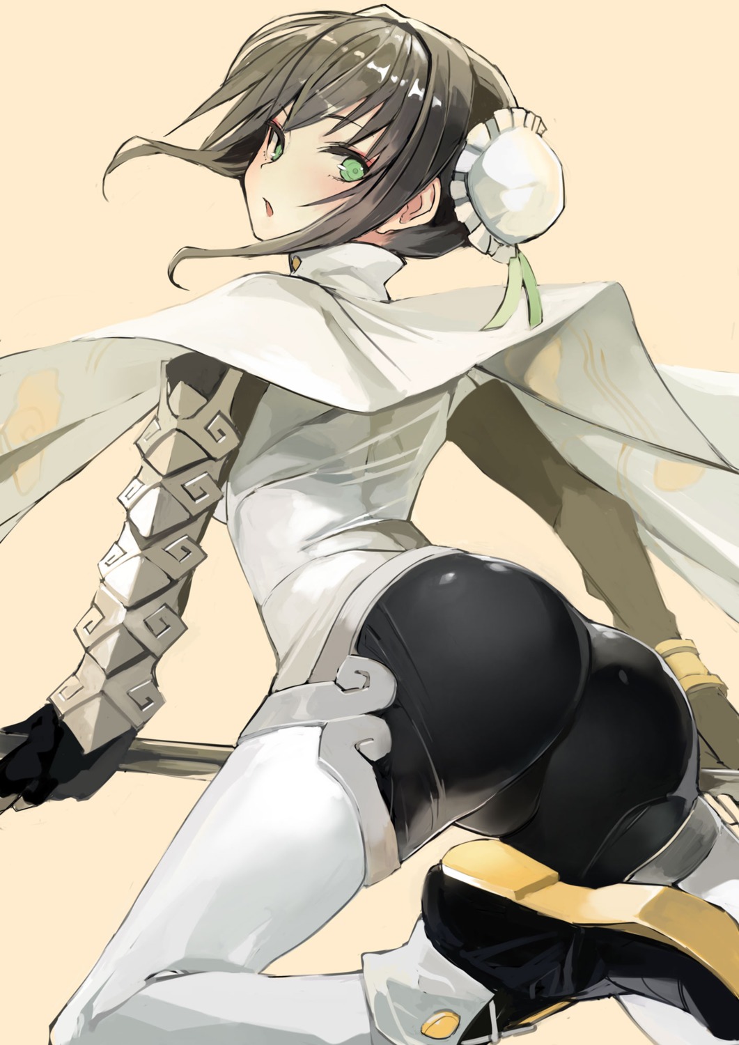 armor ass bodysuit fate/grand_order qin_liangyu_(fate/grand_order) taishi_(picchiridou) weapon