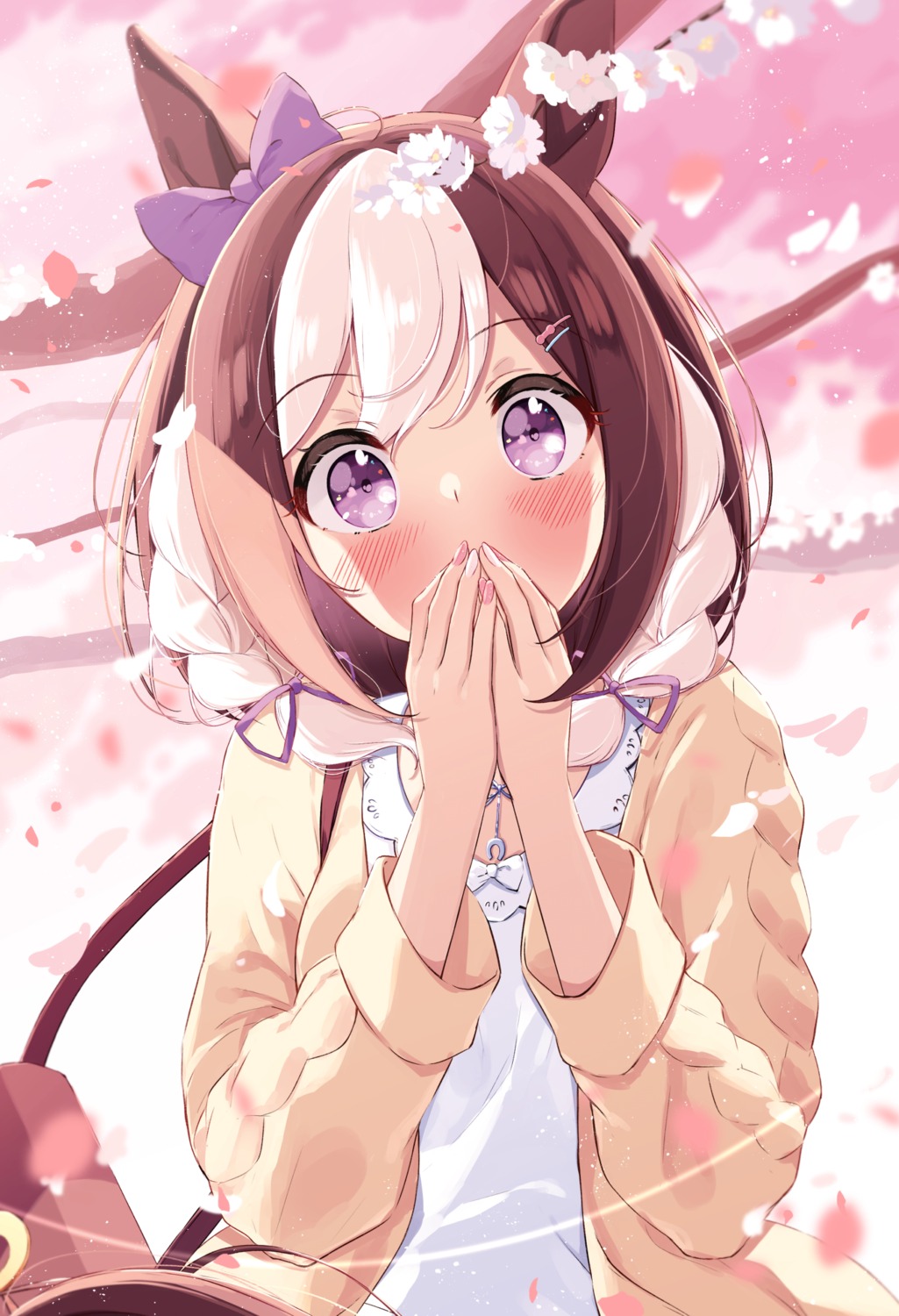 animal_ears saboten_mushi special_week_(umamusume) sweater uma_musume_pretty_derby