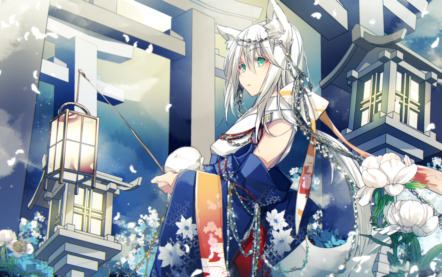 animal_ears japanese_clothes kitsune numi_la