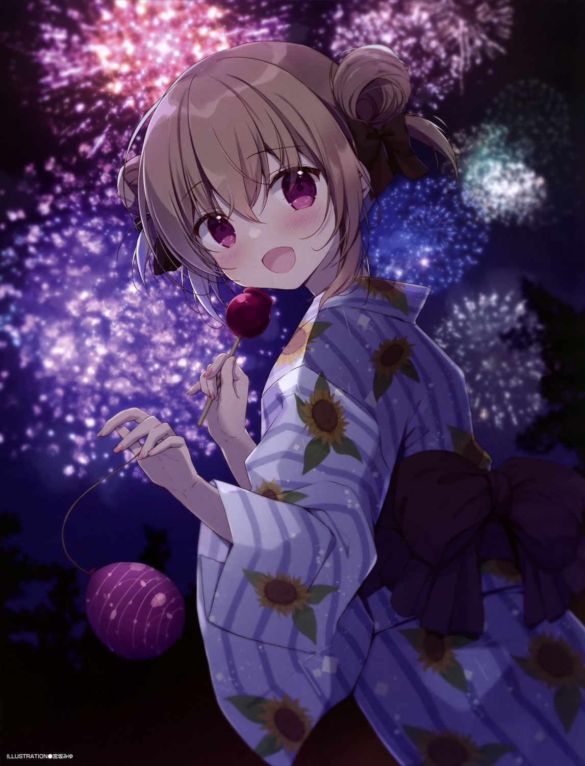 hoshigaoka_ciel miyasaka_miyu yukata