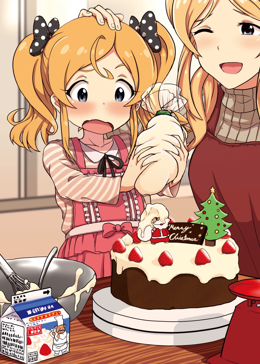 christmas shinomiya_karen sweater the_idolm@ster the_idolm@ster_million_live! upanishi.