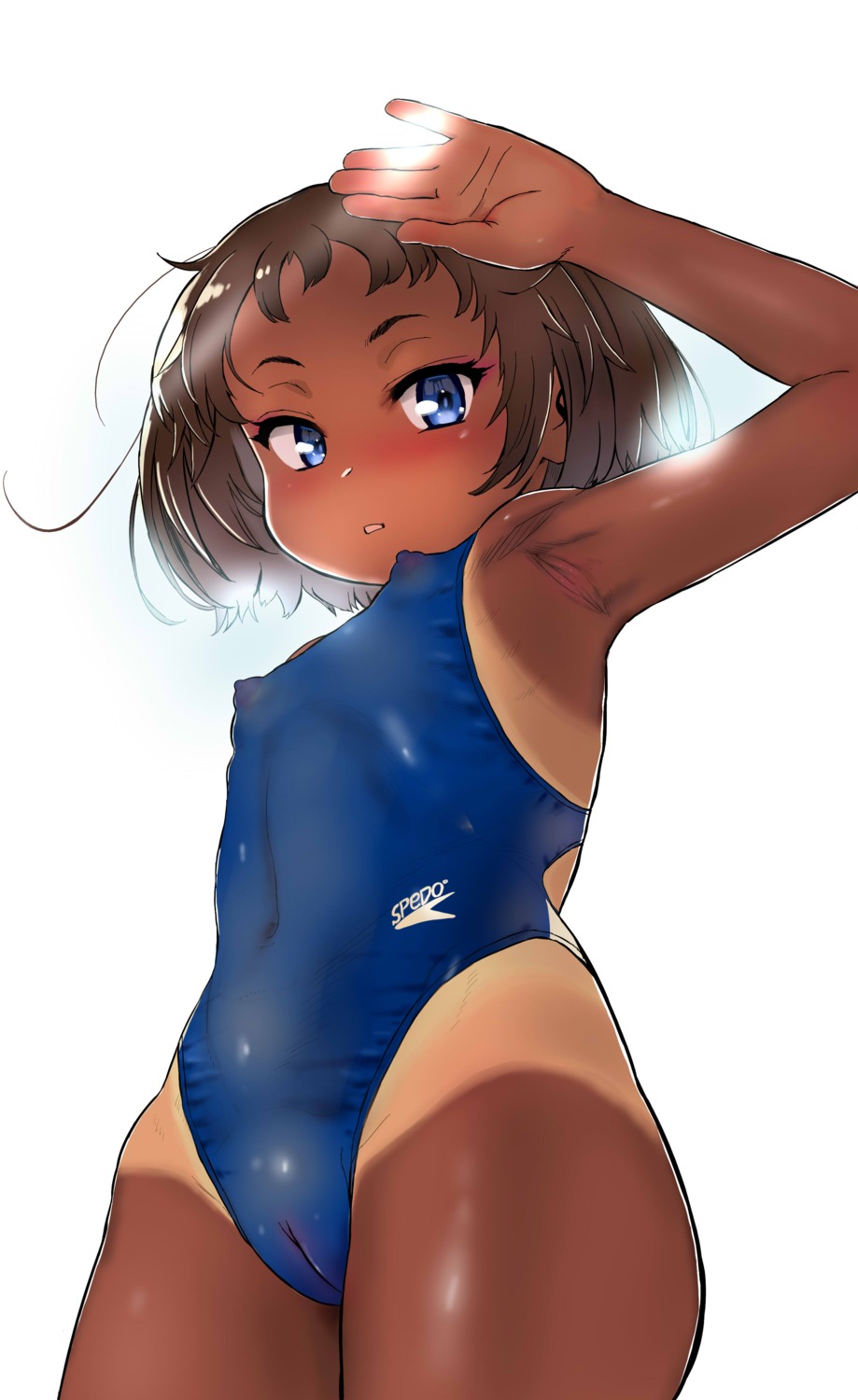 cameltoe loli nipples sasahara_yuuki school_swimsuit see_through swimsuits tan_lines
