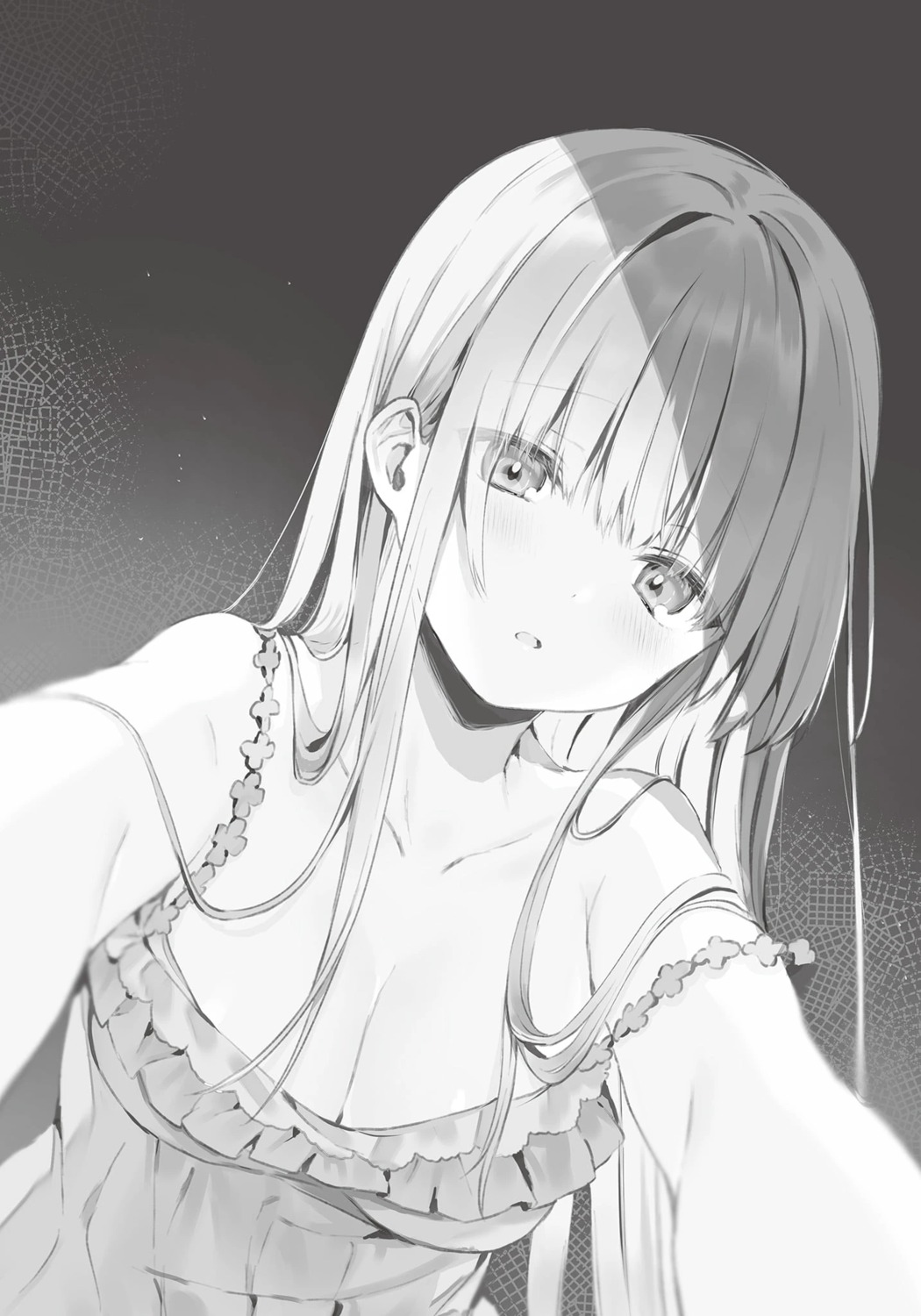 hanekoto lingerie monochrome no_bra otonari_no_tenshi-sama_ni_itsunomanika_dame_ningen_ni_sareteita_ken shiina_mahiru