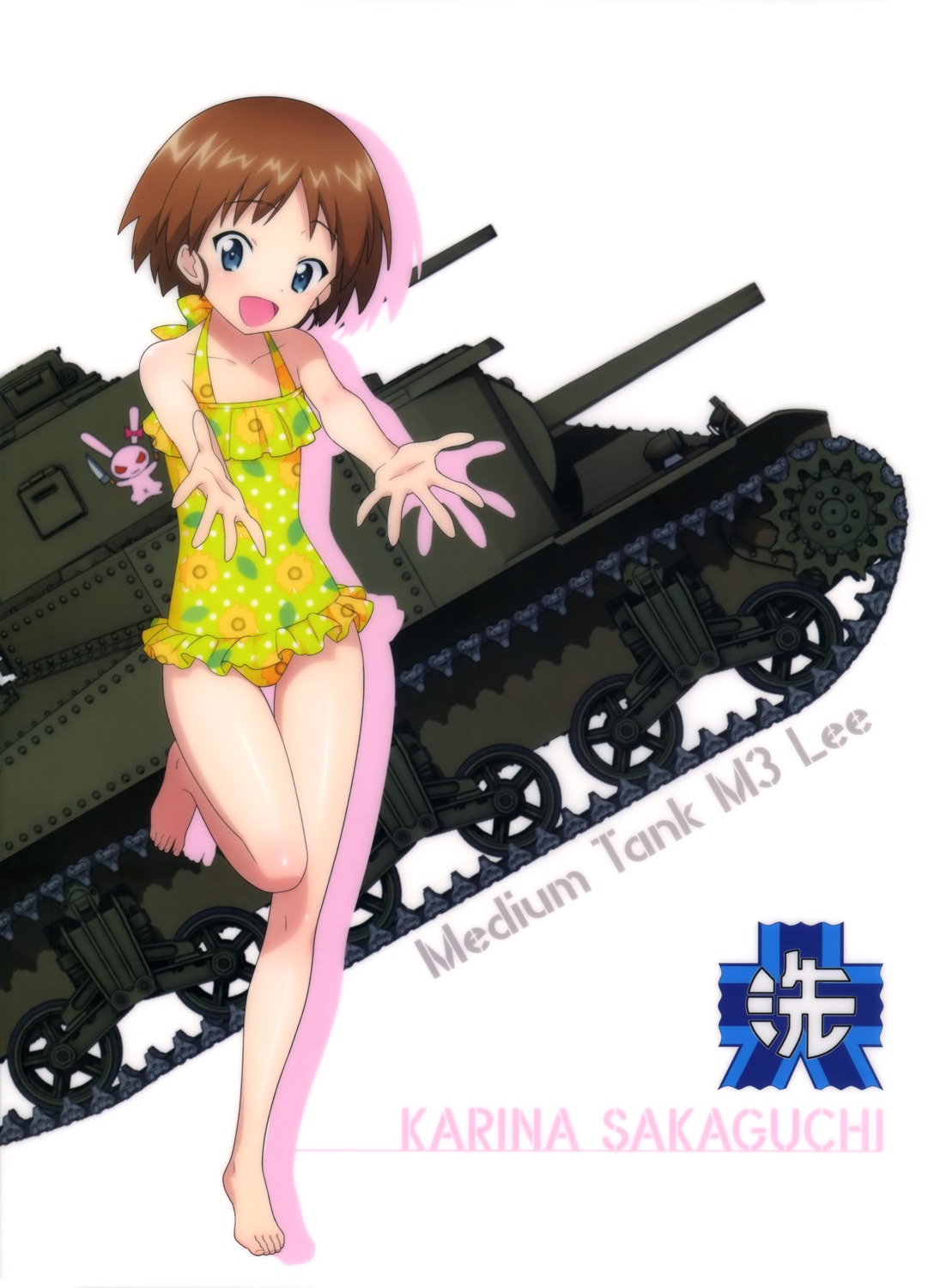 girls_und_panzer sakaguchi_karina swimsuits