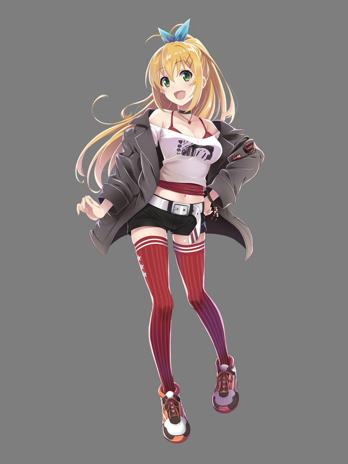 cleavage jam_band tagme thighhighs transparent_png tsurumaki_maki