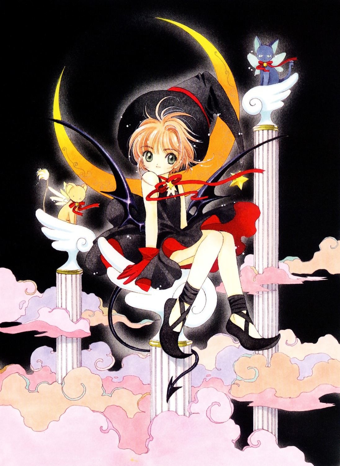 card_captor_sakura clamp kerberos kinomoto_sakura spinel_sun