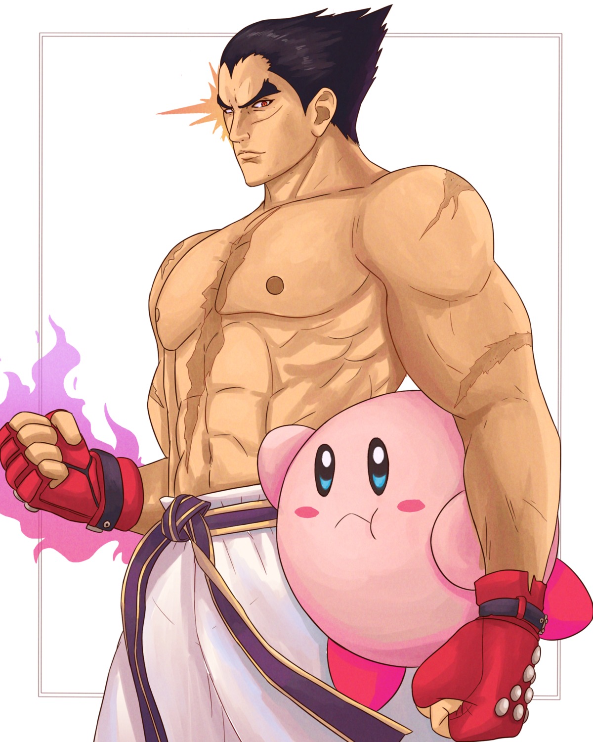 kirby kirby_(character) mishima_kazuya super_smash_bros. tekken truejekart