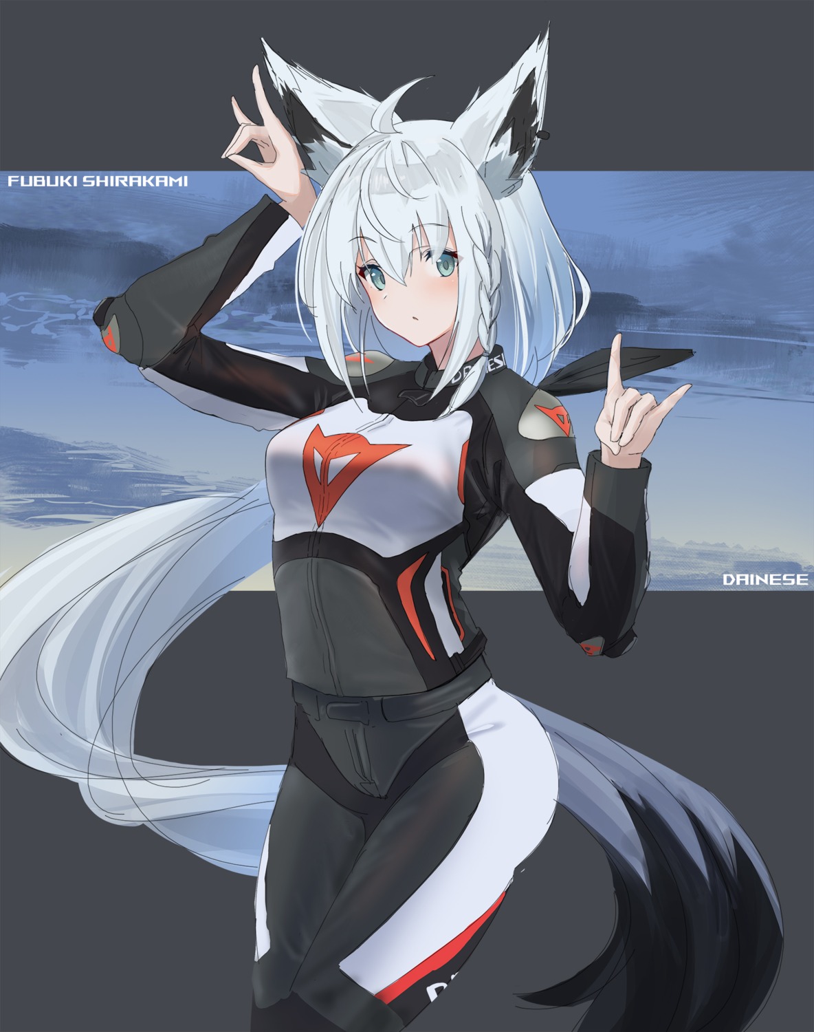 animal_ears hololive hololive_gamers kitsune shirakami_fubuki sthk tail