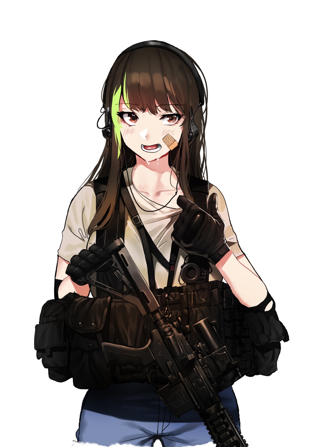 girls_frontline gun ihobus m4a1_(girls_frontline) weapon
