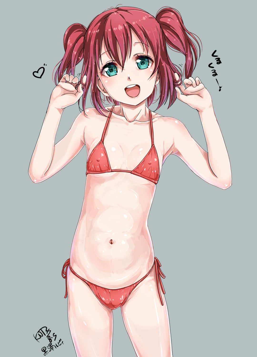 bikini erect_nipples kntrs_(knyrs) kurosawa_ruby love_live!_(series) love_live!_sunshine!! swimsuits