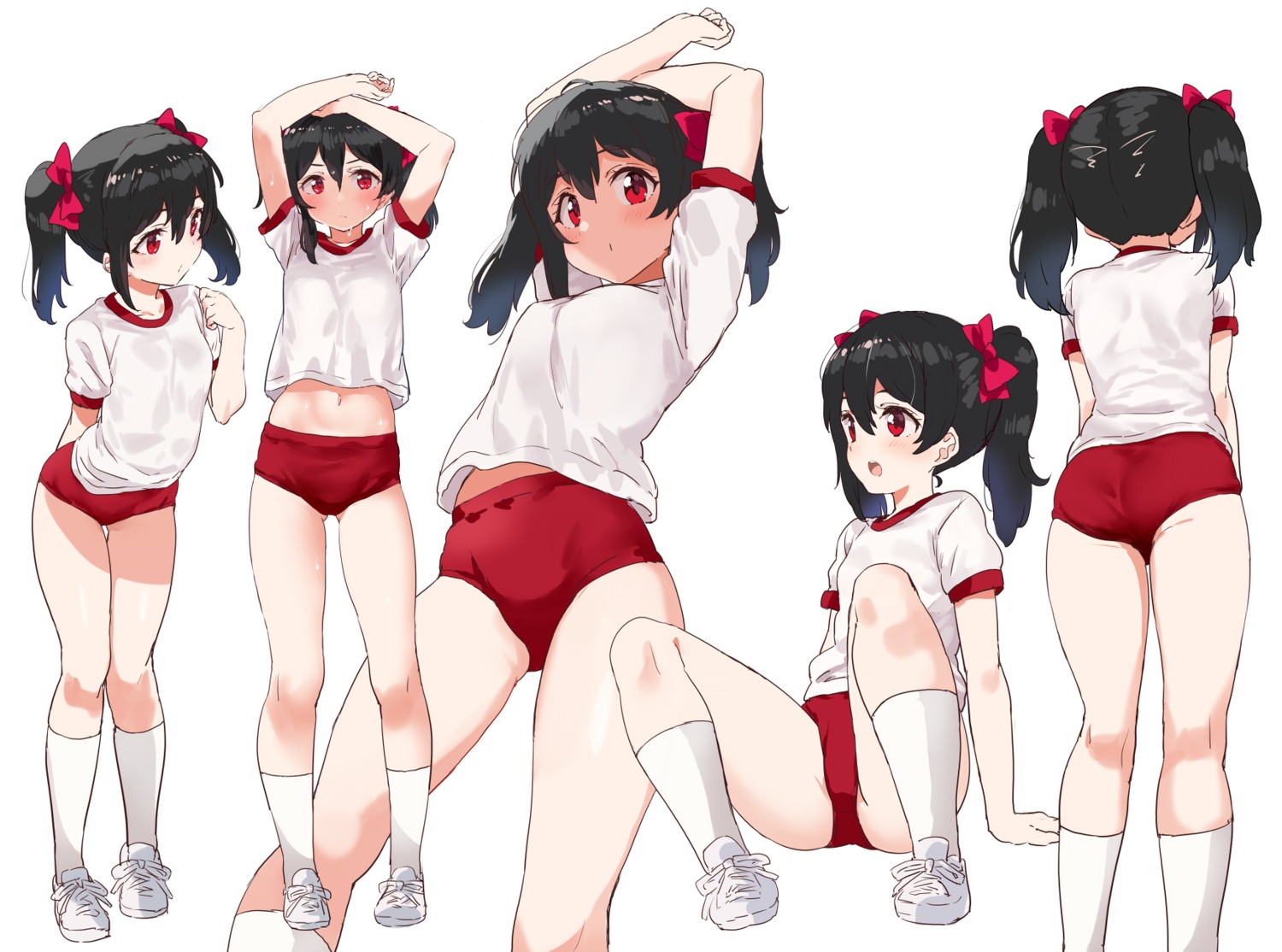 ass buruma gym_uniform kurokawa_makoto love_live! yazawa_nico