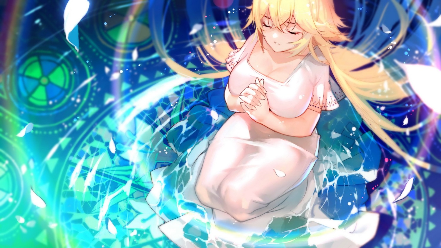 cleavage dress fate/apocrypha fate/stay_night jeanne_d'arc jeanne_d'arc_(fate) joseph_lee wet