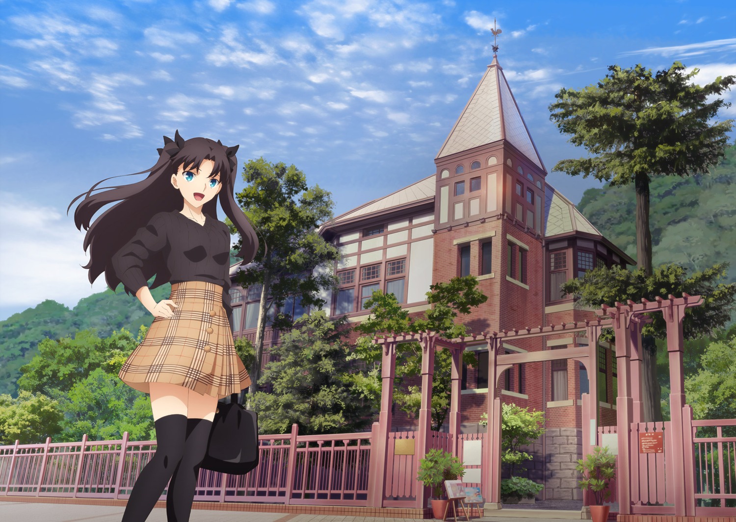 fate/stay_night fate/stay_night_heaven's_feel landscape tagme thighhighs toosaka_rin