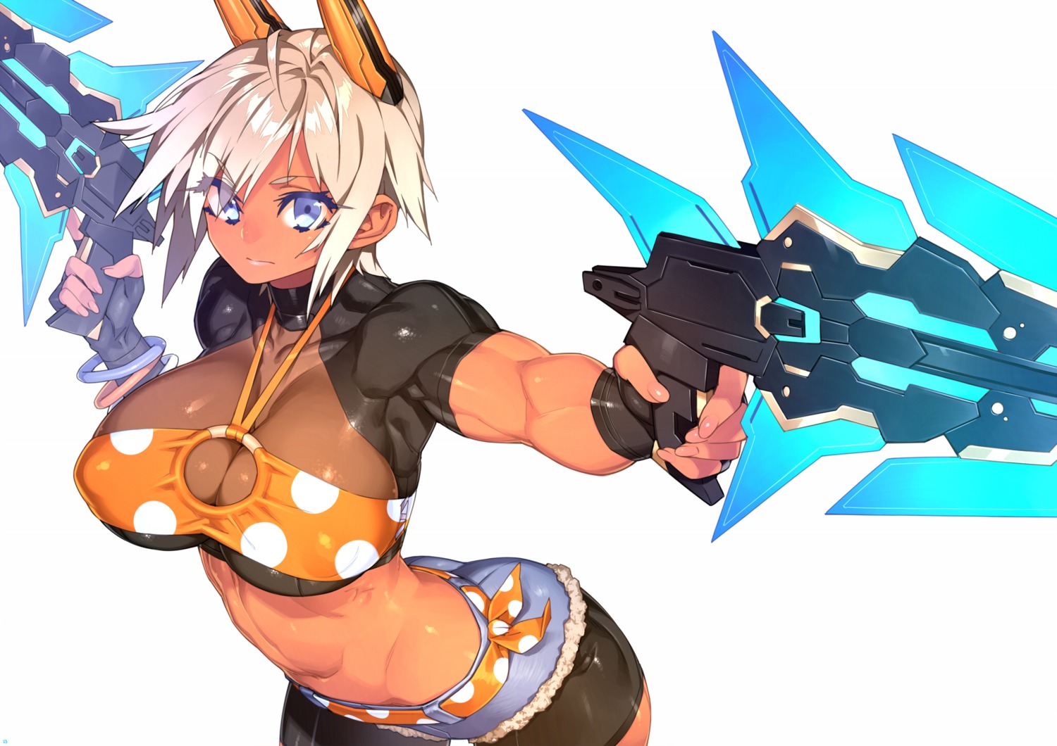 23 cleavage erect_nipples gun phantasy_star_online_2