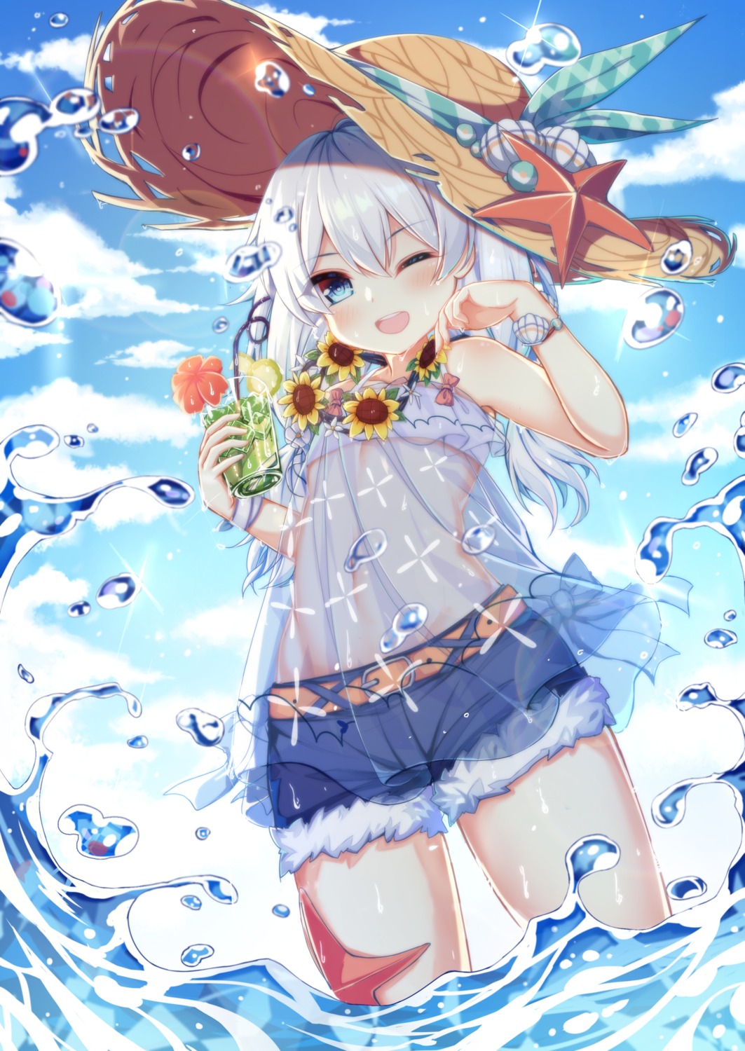 benghuai_xueyuan honkai_impact qunqing see_through theresa_apocalypse wet