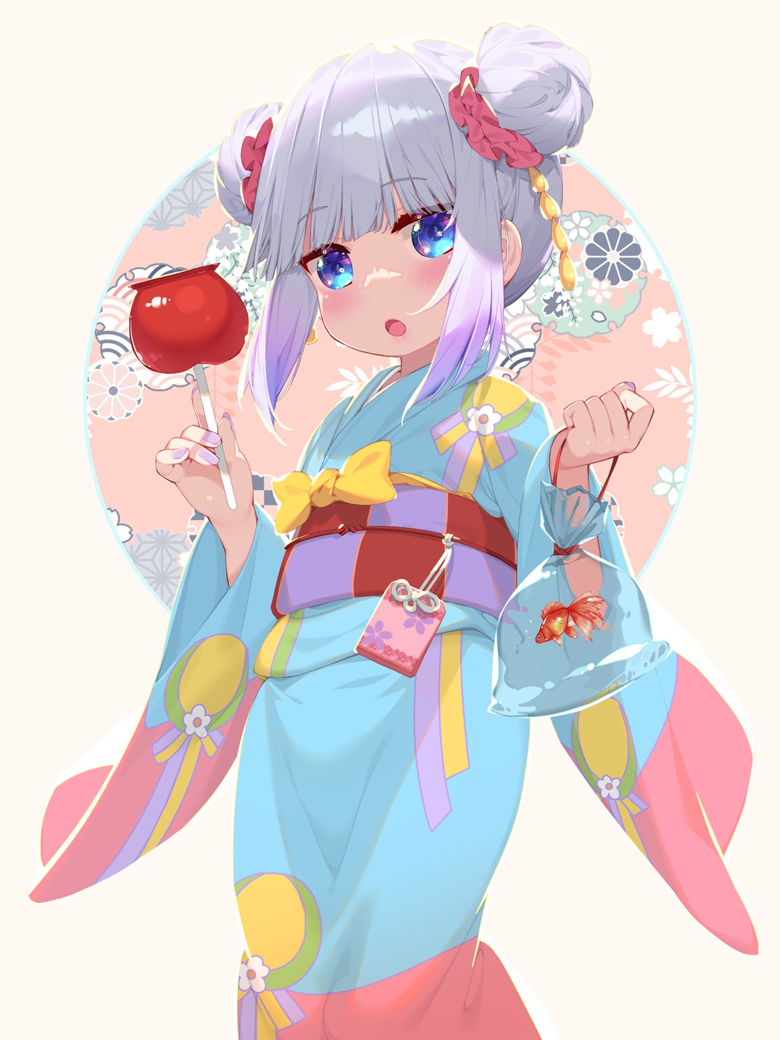 kanna_kamui kobayashi-san_chi_no_maid_dragon waterring yukata