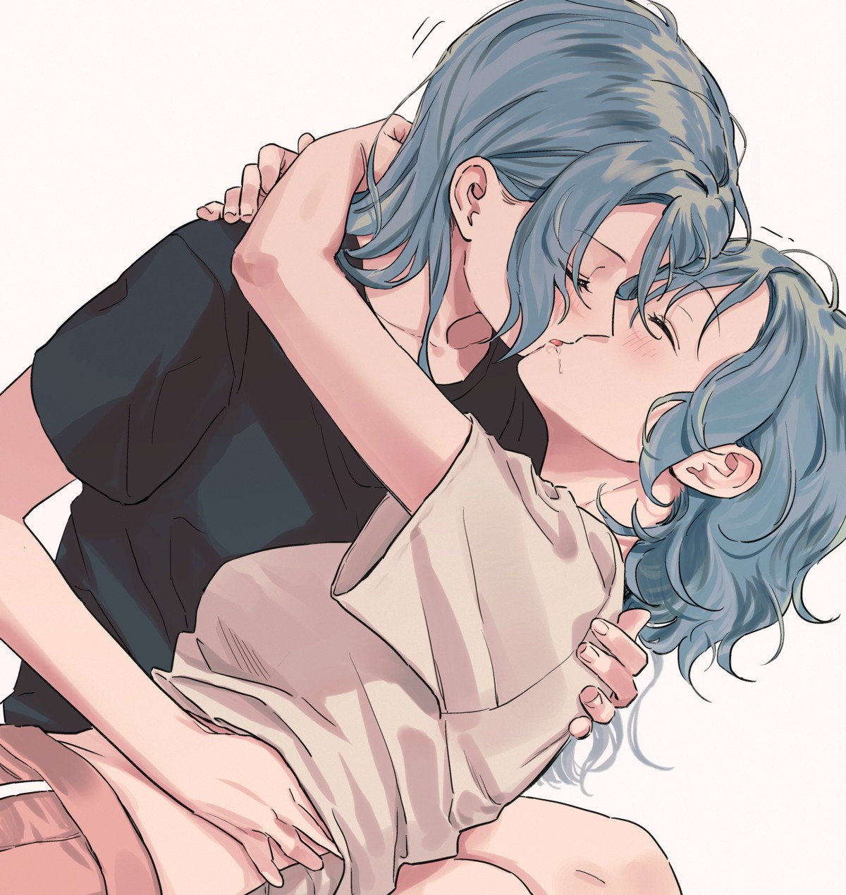 bang_dream! hikawa_hina hikawa_sayo yuri zihacheol