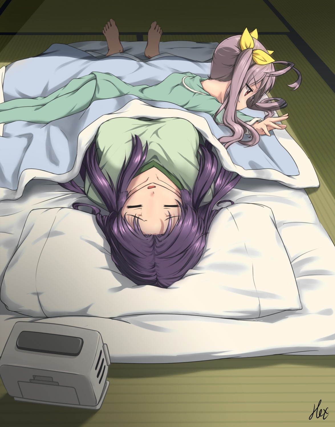 hex_(tanhexun) miyauchi_kazuho miyauchi_renge non_non_biyori pajama