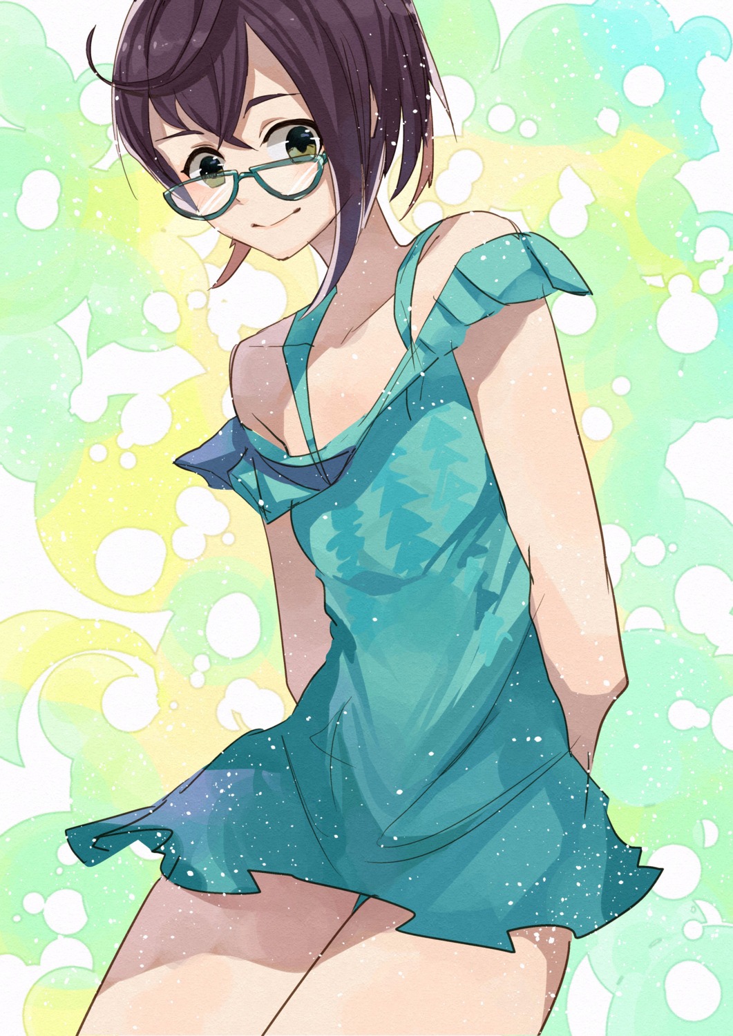 dress kanmiya_shinobu kantai_collection megane okinami_(kancolle)