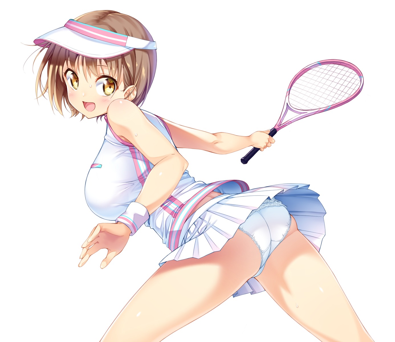 ass hotaka_mai kazuma_(kazumav) pantsu tennis