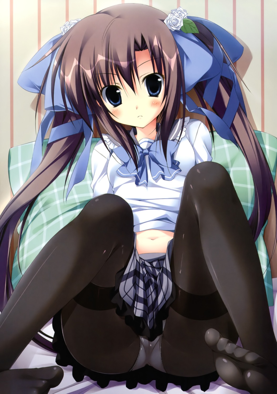 cameltoe feet ikinari_anata_ni_koishiteiru korie_riko pantsu pantyhose seifuku yanagise_eika