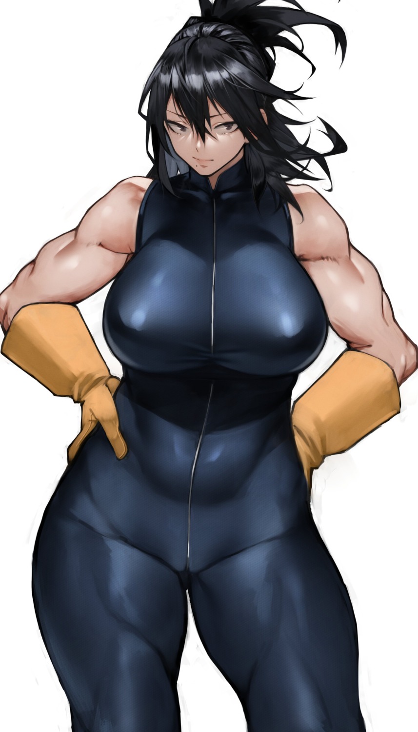 bodysuit boku_no_hero_academia erect_nipples shimura_nana yoshio_(55level)