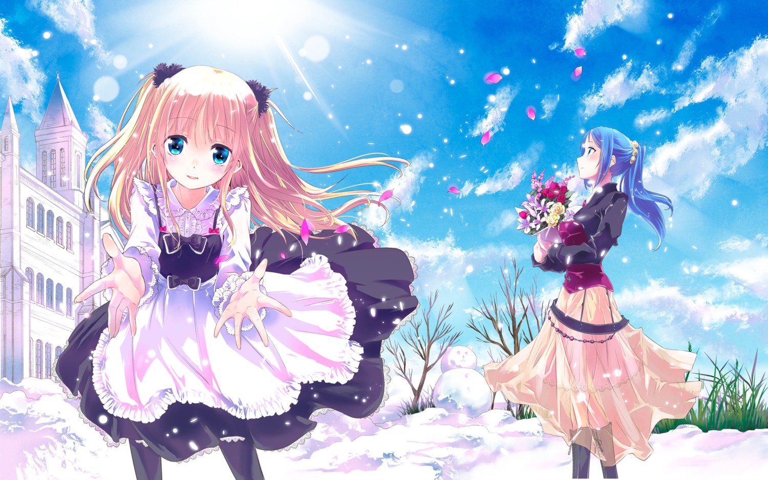 dress gothic_lolita kazumiya_akira lieselotte_faustus lolita_fashion pantyhose see_through shoujo_gensou_necrophilia