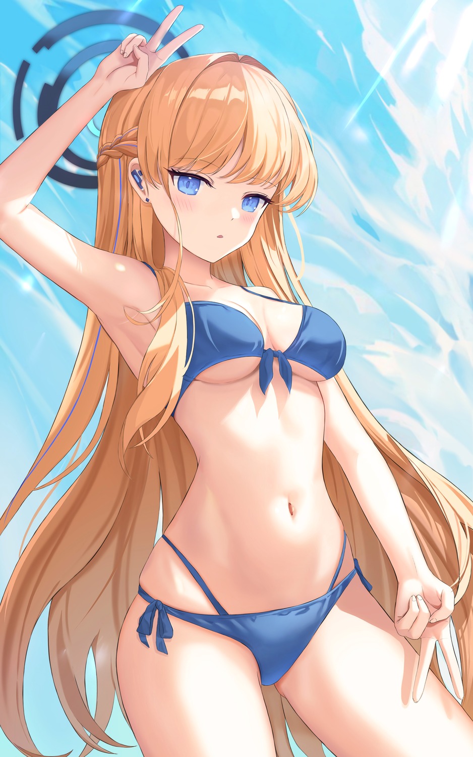 asuma_toki bikini blue_archive halo kesa_pasa swimsuits