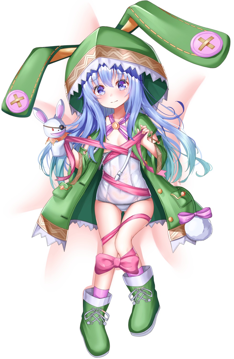 date_a_live loli mannack no_bra school_swimsuit see_through swimsuits yoshino_(date_a_live)