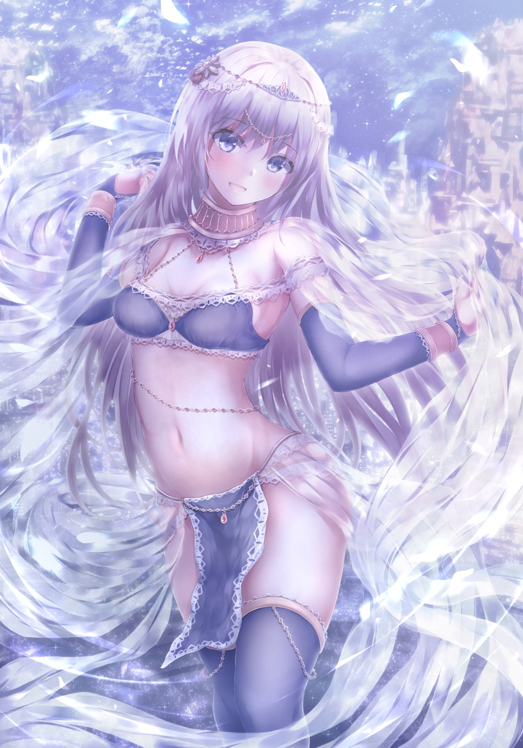 absent bikini_armor thighhighs