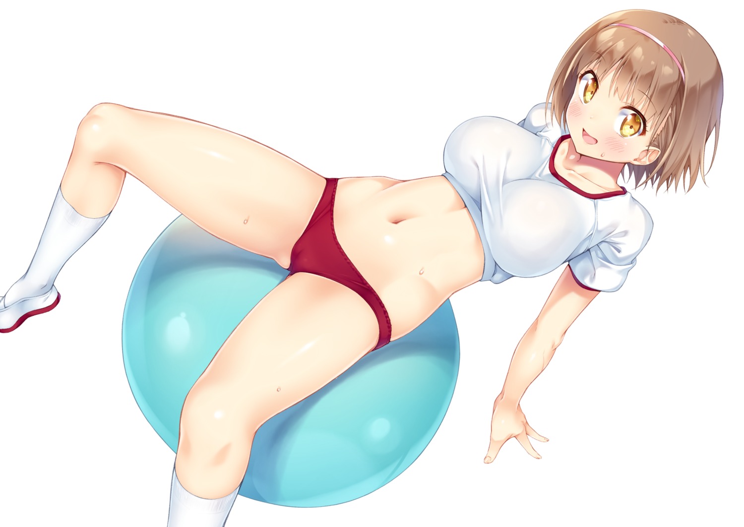 buruma cameltoe gym_uniform hotaka_mai kazuma_(kazumav)