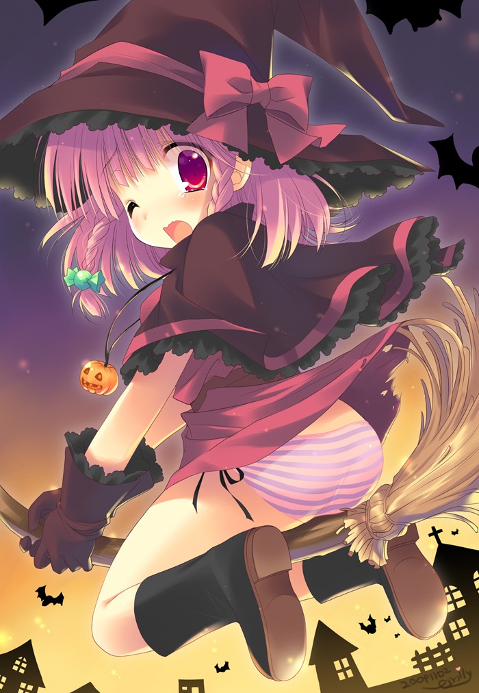 emily halloween pantsu shimapan witch