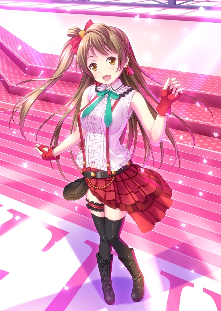 garter love_live! minami_kotori thighhighs uehara