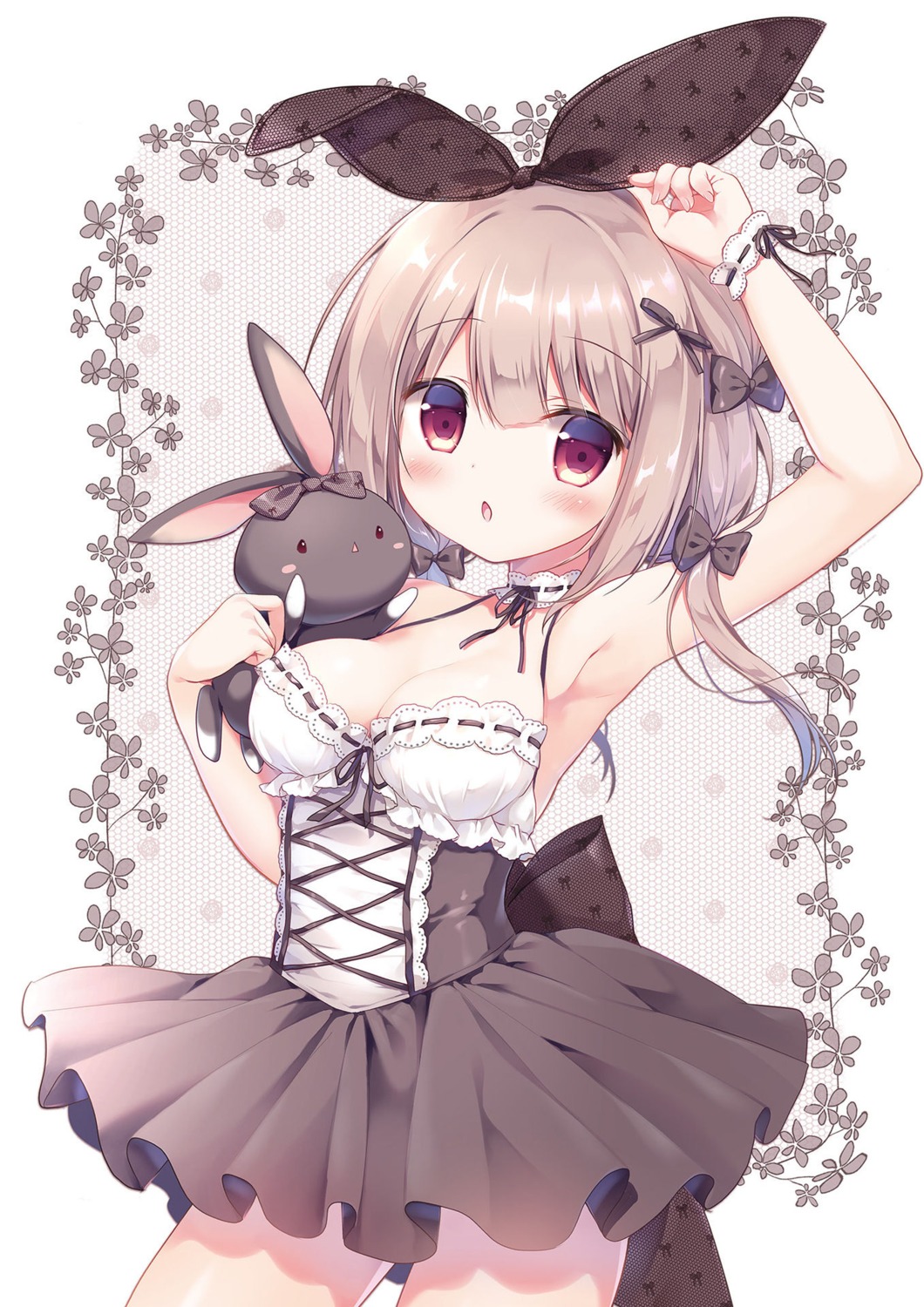 animal_ears bunny_ears canvas+garden dress mana_(canvas+garden) miyasaka_nako