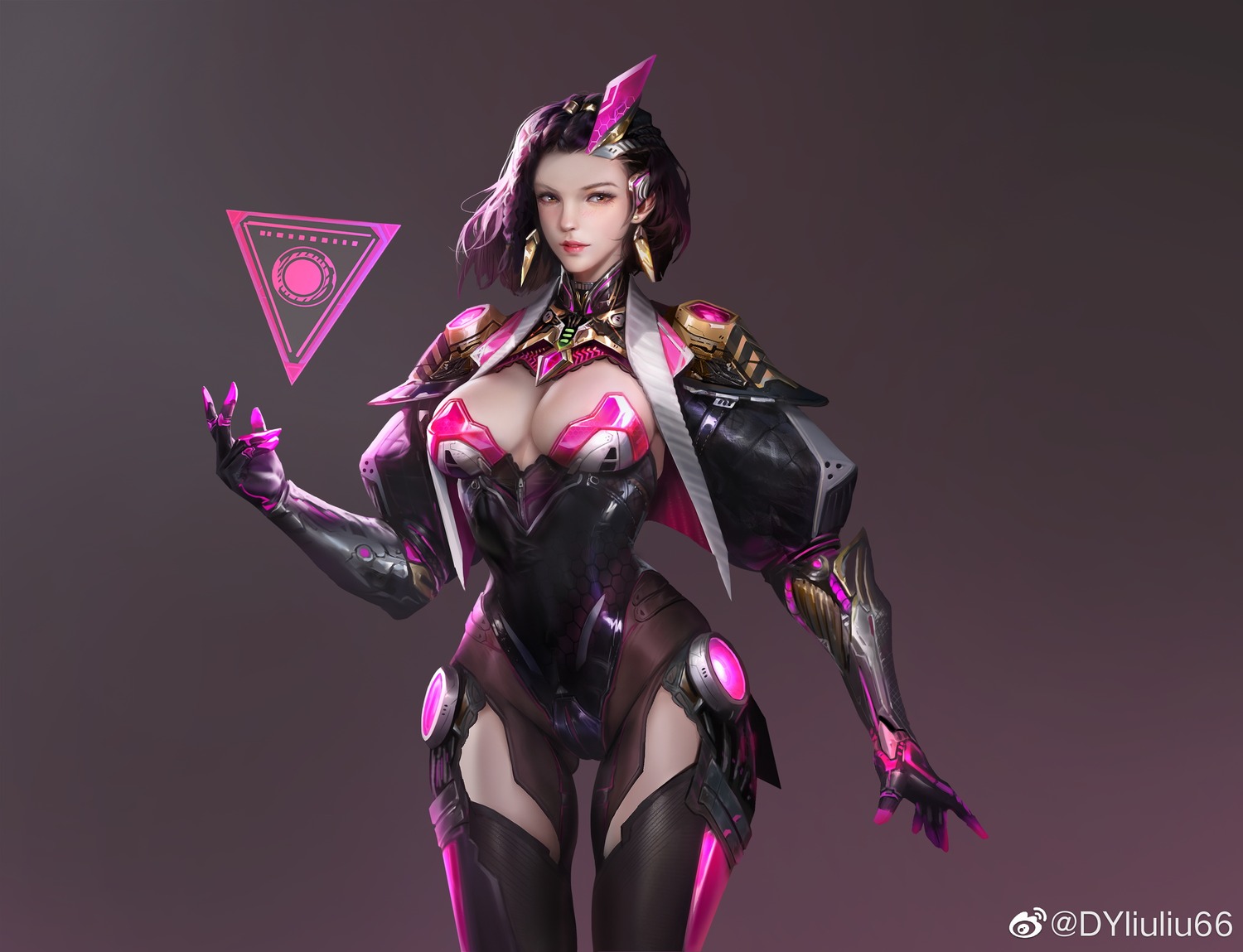 armor dy1994 leotard no_bra watermark yin_he_zhan_jian