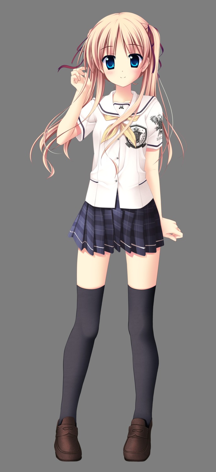 akizuki_tsukasa aqua minami_rin seifuku sorahane thighhighs transparent_png