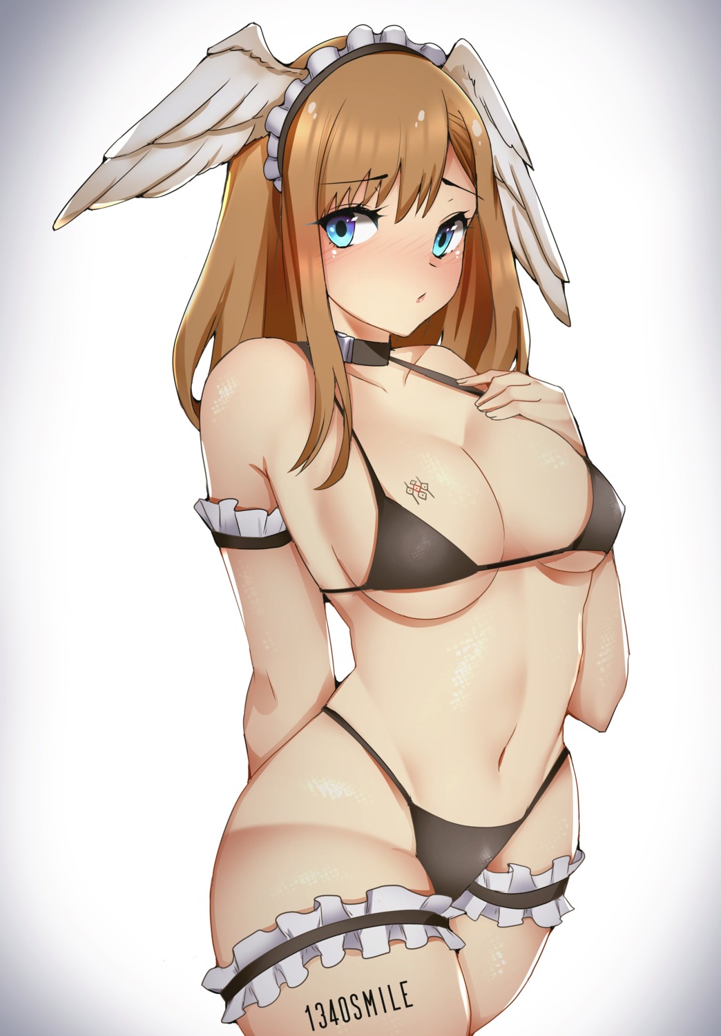 1340smile bikini eunie garter maid swimsuits tattoo wings xenoblade xenoblade_chronicles_3