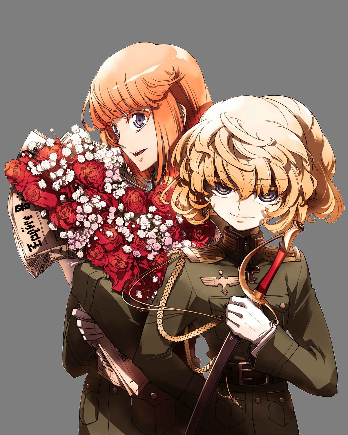 sword tanya_degurechaff transparent_png uniform viktoriya_ivanovna_serebryakov youjo_senki