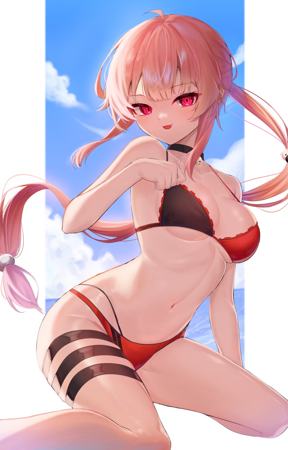 bikini chii_aruel garter kuki_panda_(wkdwnsgk13) soul_worker swimsuits