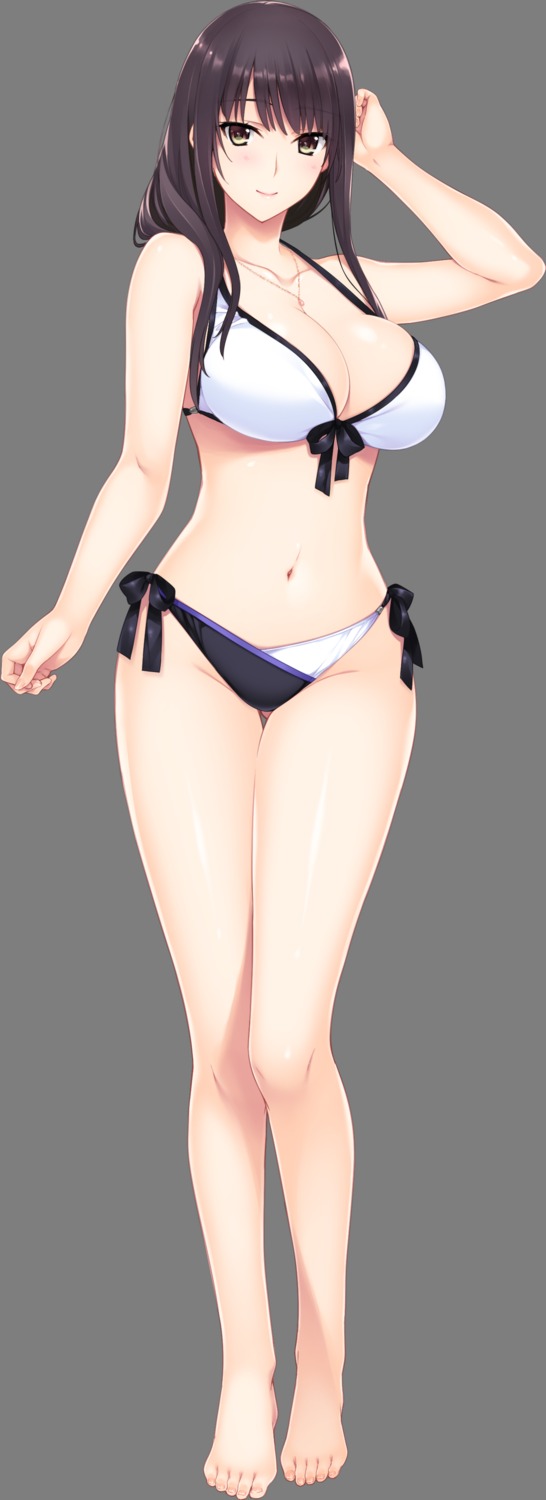 bikini cleavage hibiki_works iizuki_tasuku kisaragi_maaya onee-chan_no_yuuwaku swimsuits transparent_png
