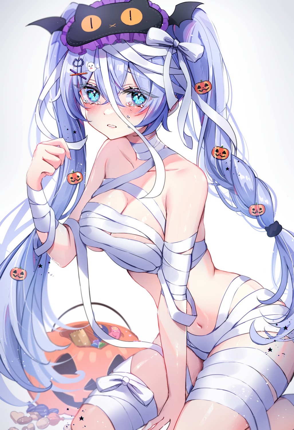 bandages enepuni halloween naked_ribbon